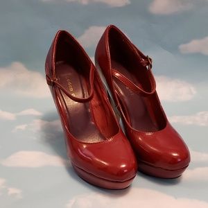 Platform Ruby Red Mary Jane's